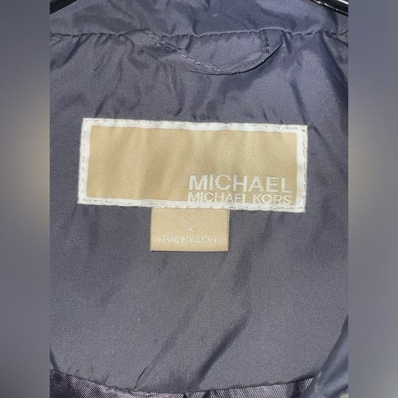Michael Michael Kors Women Black Quilted Puffer Vest Down Fill Large Nylon‌‌‌‌‌ - Picture 9 of 10